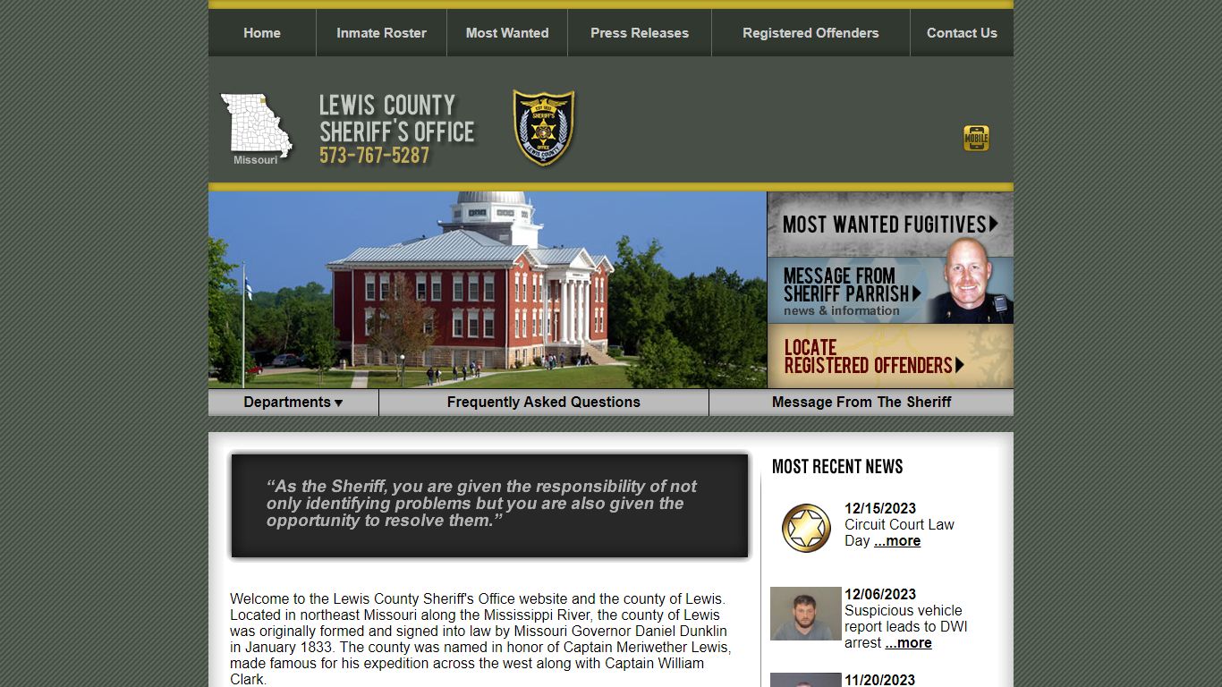 Lewis County MO Sheriff's Office